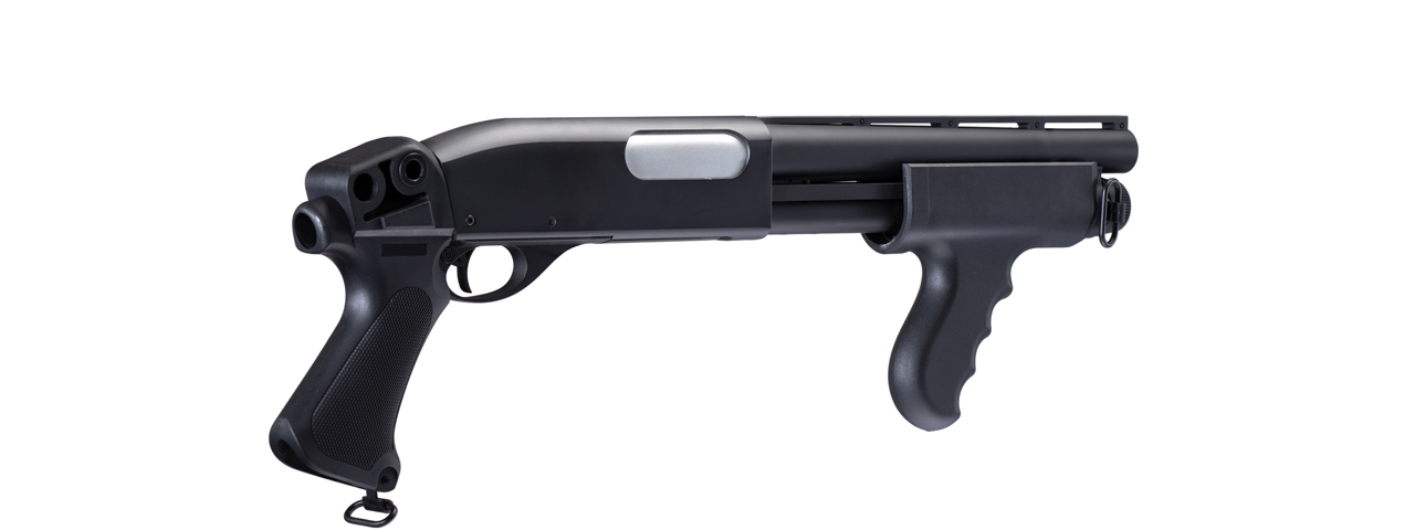 Atlas Custom Works IU-SXR1 CQB Pump Action Shotgun (Black) - Click Image to Close