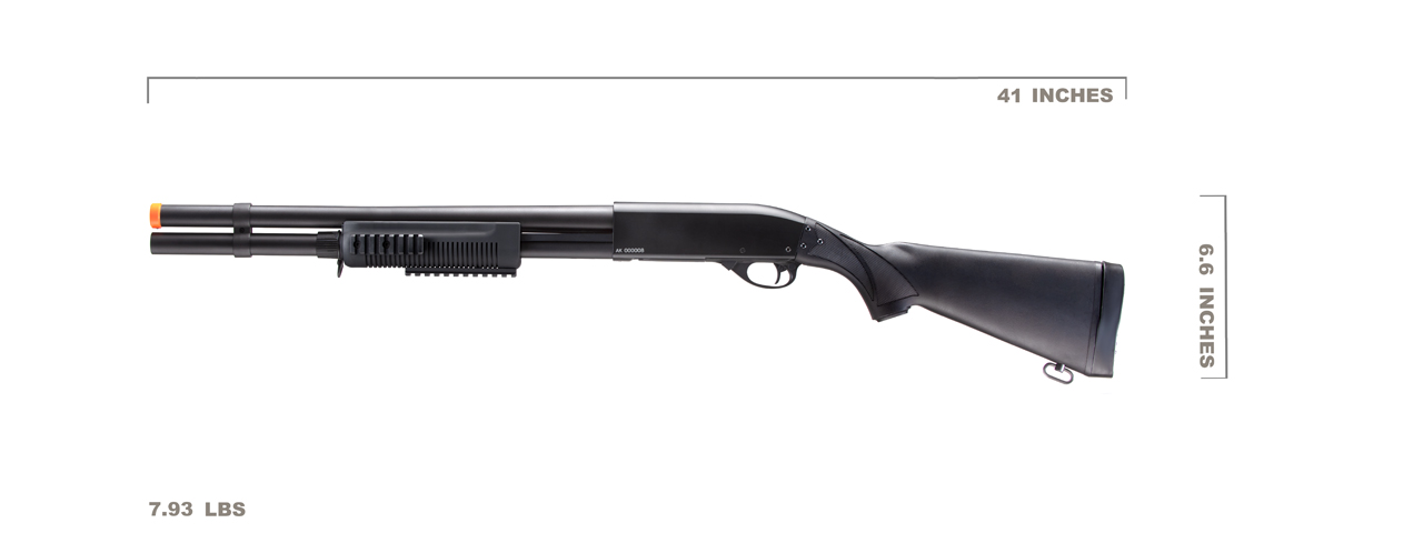 Atlas Custom Works IU-SXR4 M870 Tactical Spring Shotgun (Black) - Click Image to Close