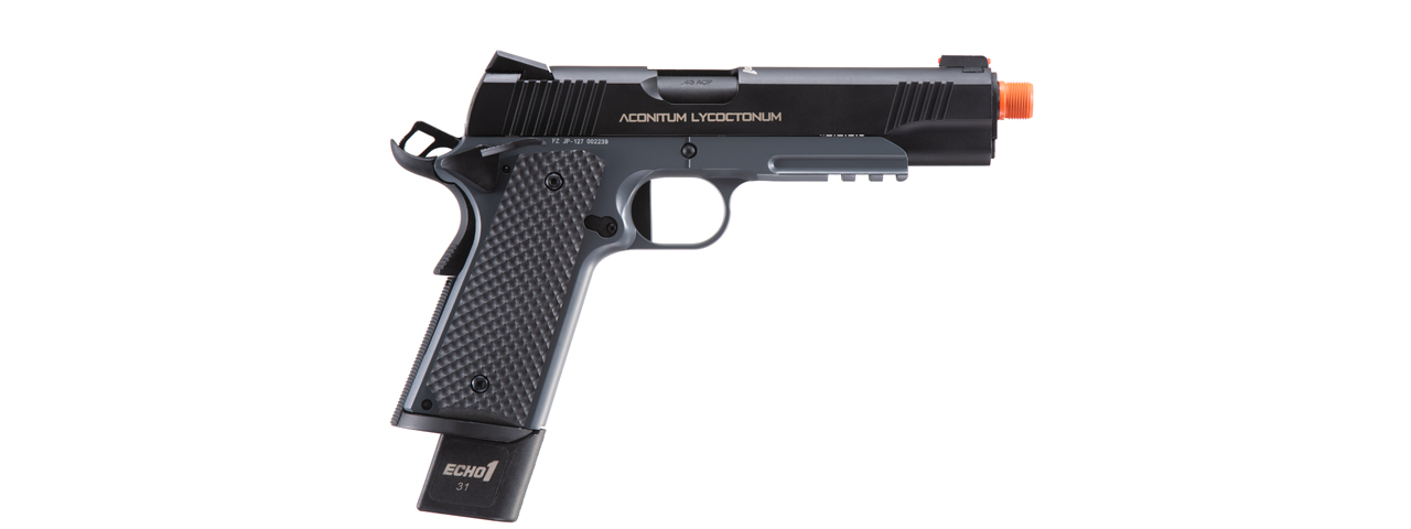 Echo1 Wolfsbane M1911 Gas Blowback Pistol (Black) - Click Image to Close