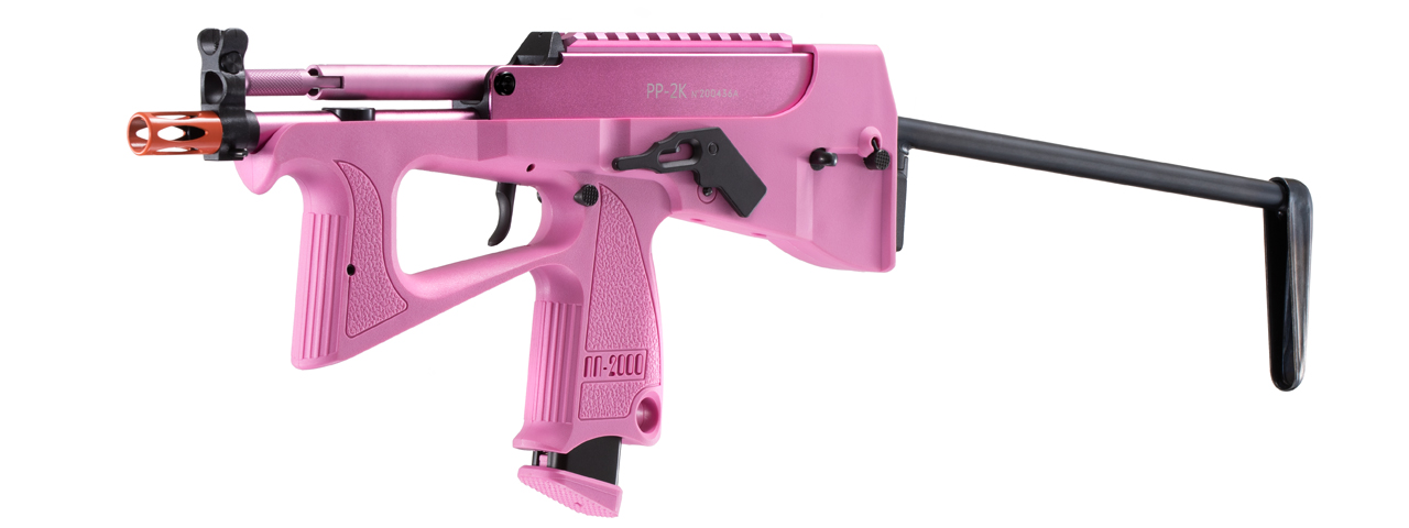 Modify Tech PP-2K Gas Blowback Airsoft SMG (Pink) - Click Image to Close