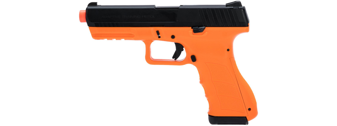 KWA Full Size Training ATP-LE Airsoft Gas Blowback Pistol (Color: Black / Orange)