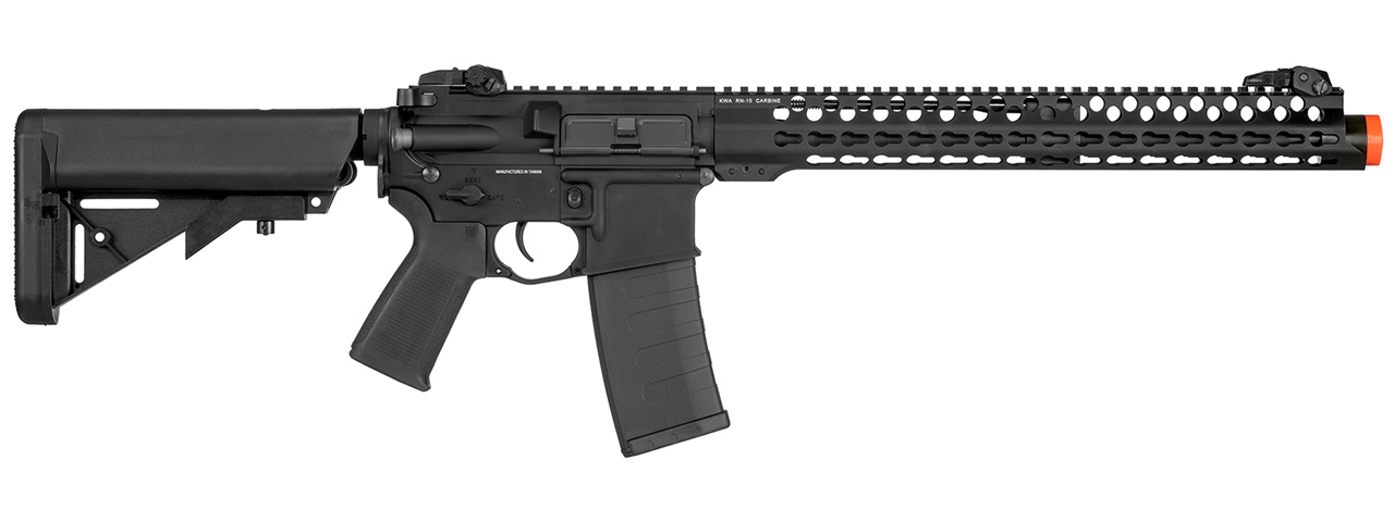 KWA AEG 2.5 VM4 Ronin Gen 2 Airsoft Rifle w/ 15" Keymod Handguard (Color: Black) - Click Image to Close