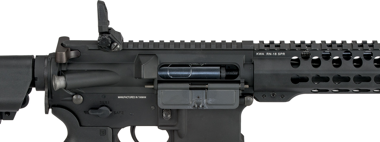 KWA AEG 2.5 VM4 Ronin Gen 2 Airsoft Rifle w/ 15" Keymod Handguard (Color: Black) - Click Image to Close