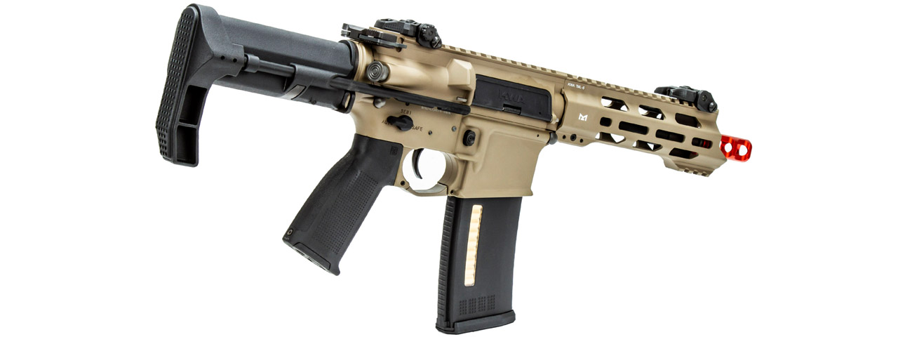 KWA Ronin Tactical AEG 2.5+ VM4 T6 PDW w/ 6" M-LOK Handguard (Color: Flat Desert Earth)