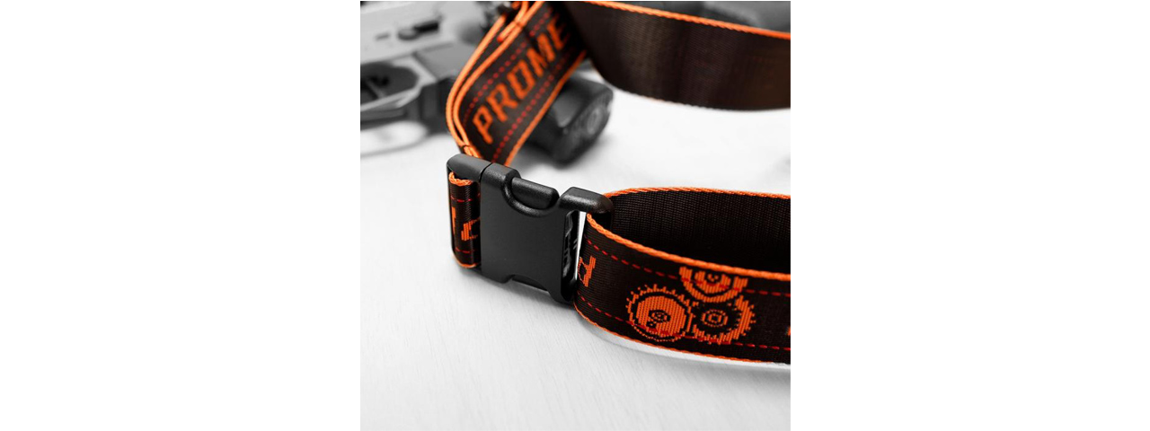 Laylax Prometheus Satellite One Point Sling (Color: Black and Orange) - Click Image to Close