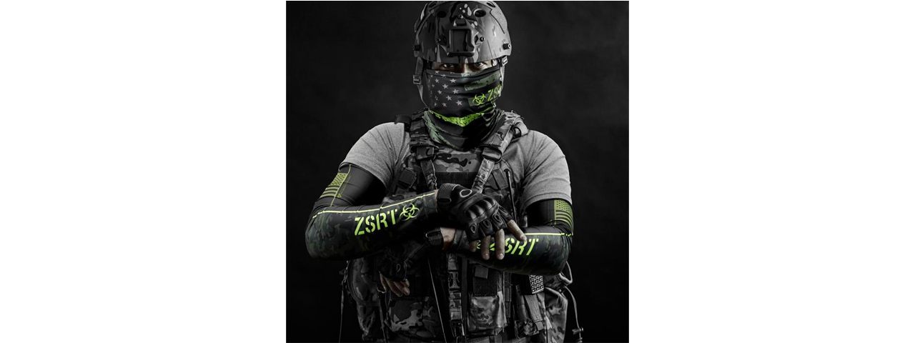 Laylax Zombie Special Response Team (ZSRT) Slim Fit Cool Neck Gaiter - Click Image to Close