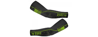 Laylax Zombie Special Response Team (ZSRT) Extra Large Cool Arm Cover (Color: Black / Zombie Green)