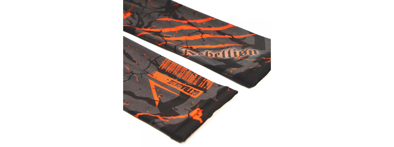 Laylax Rebellion Extra Large Cool Arm Cover (Color: Black, Orange, Gray) - Click Image to Close