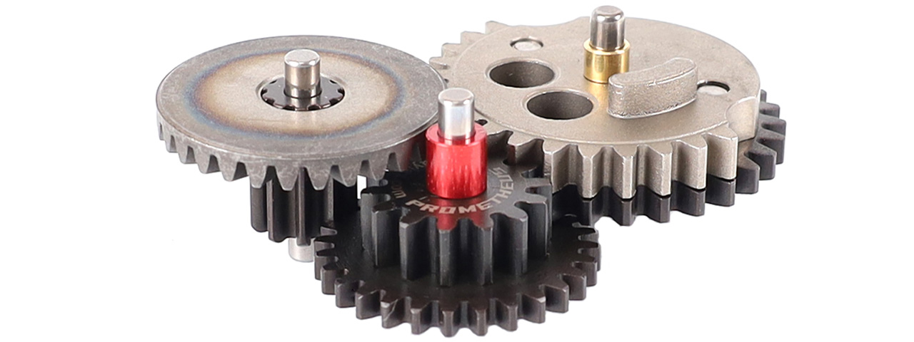 Laylax Prometheus 18:1 Reinforced NGRS EG Hard Gear Set for Version 2 Gearboxes - Click Image to Close
