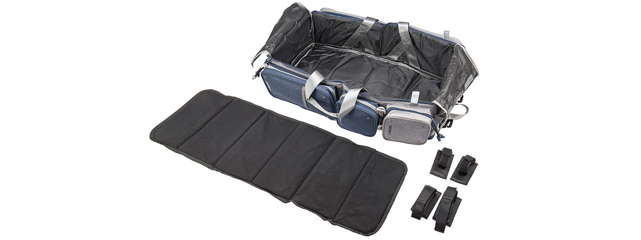 Laylax Satellite Collapsible Compact Container and Gun Case (Color: Black / Gray), 24"