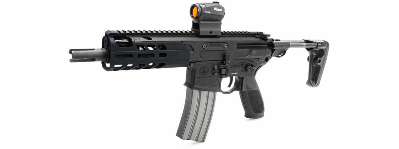 Laylax Short Handguard and Outer Barrel Set for Sig Air MCX (Color: Black)