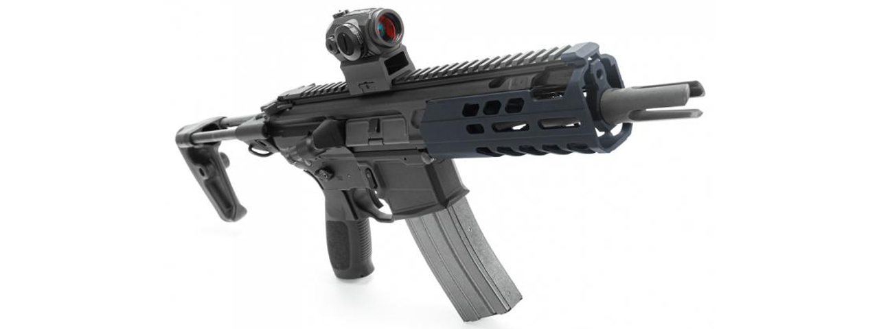 Laylax Short Handguard and Outer Barrel Set for Sig Air MCX (Color: Black)