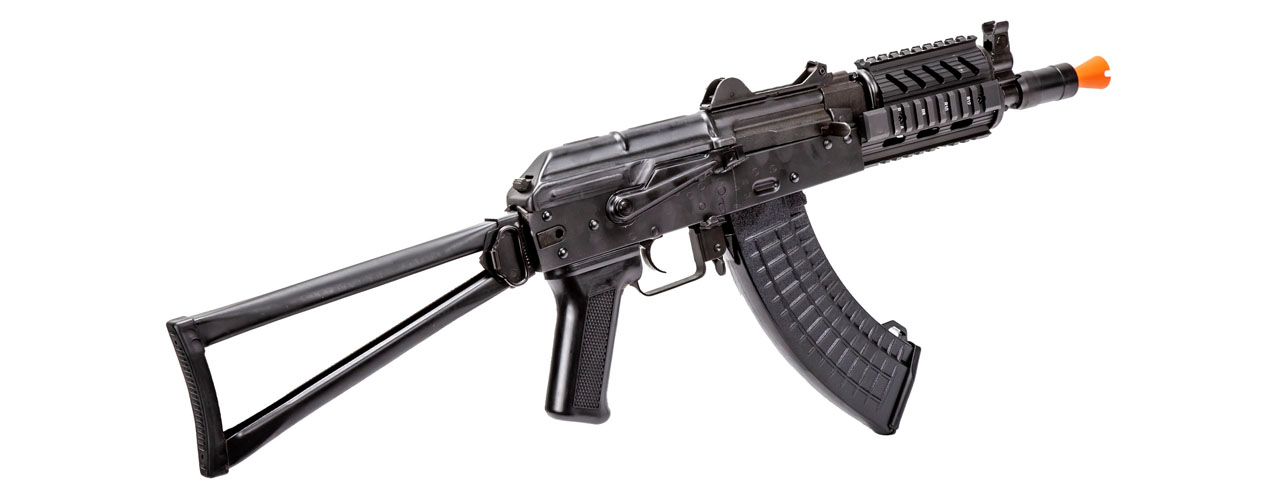 LCT Airsoft AK74 Assault Rifle AEG w/ TX Railed Handguard - Black - Click Image to Close
