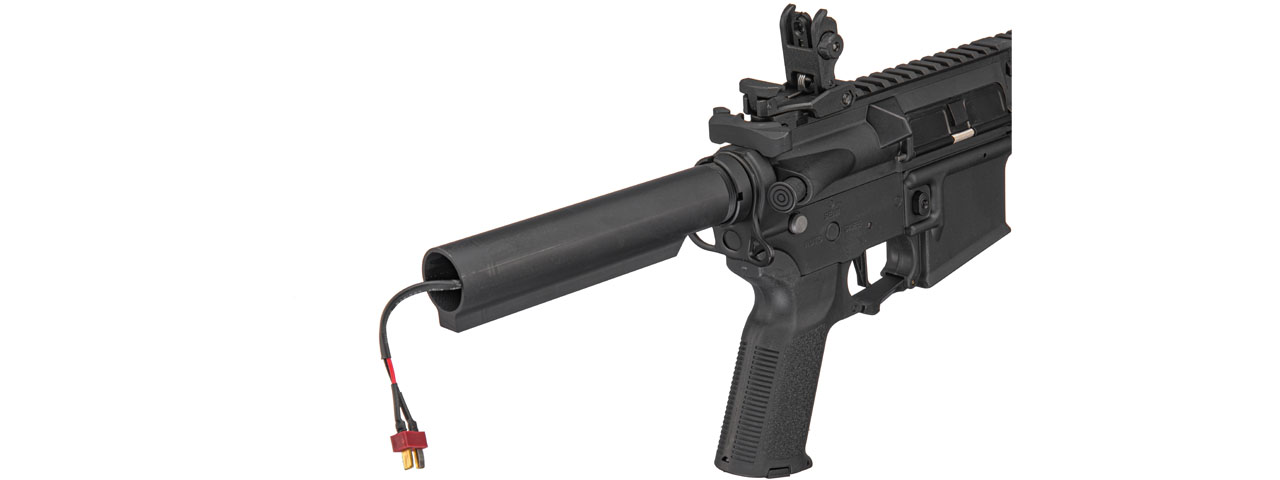 Lancer Tactical Gen 3 Nylon Polymer M4 SD AEG Airsoft Rifle with Mock Suppressor (Color: Black)