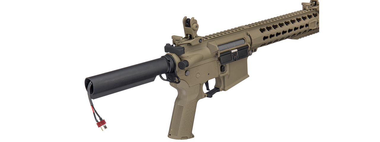 Lancer Tactical Gen 3 Nylon Polymer M4 SD AEG Airsoft Rifle with Mock Suppressor (Color: Tan)