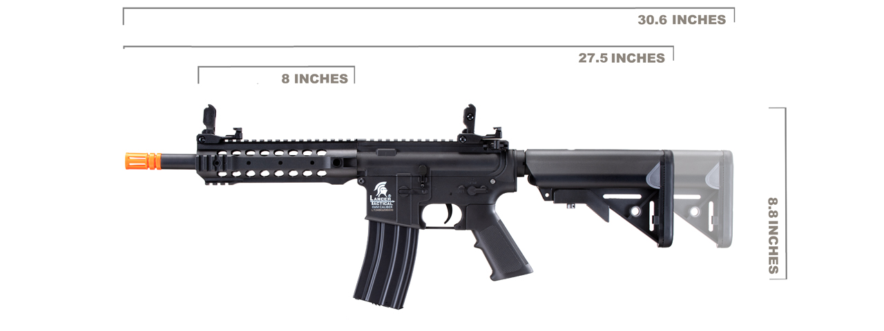 Lancer Tactical Gen 2 CQB M4 AEG Rifle Core Series (Color: Black)(No Battery and Charger)