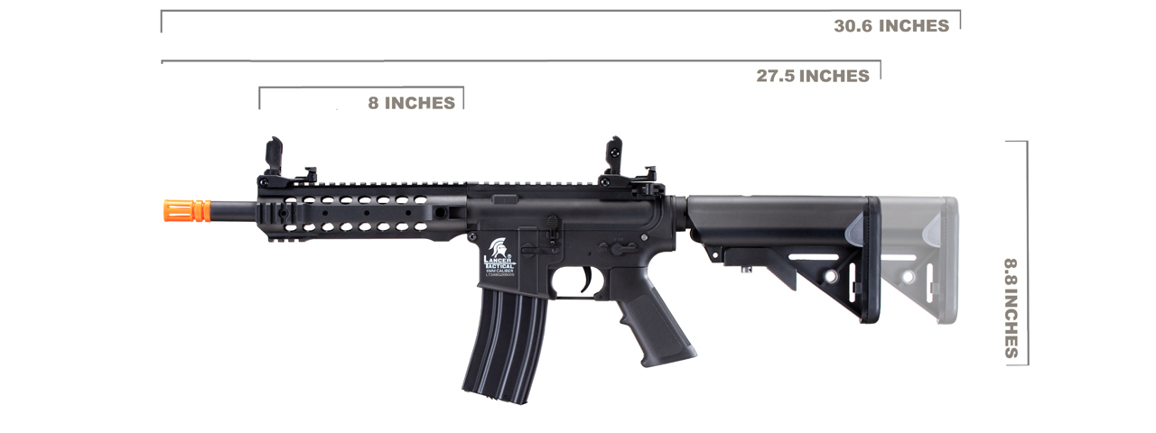 Lancer Tactical Gen 2 CQB M4 AEG Rifle Core Series (Color: Black)(No Battery and Charger) - Click Image to Close