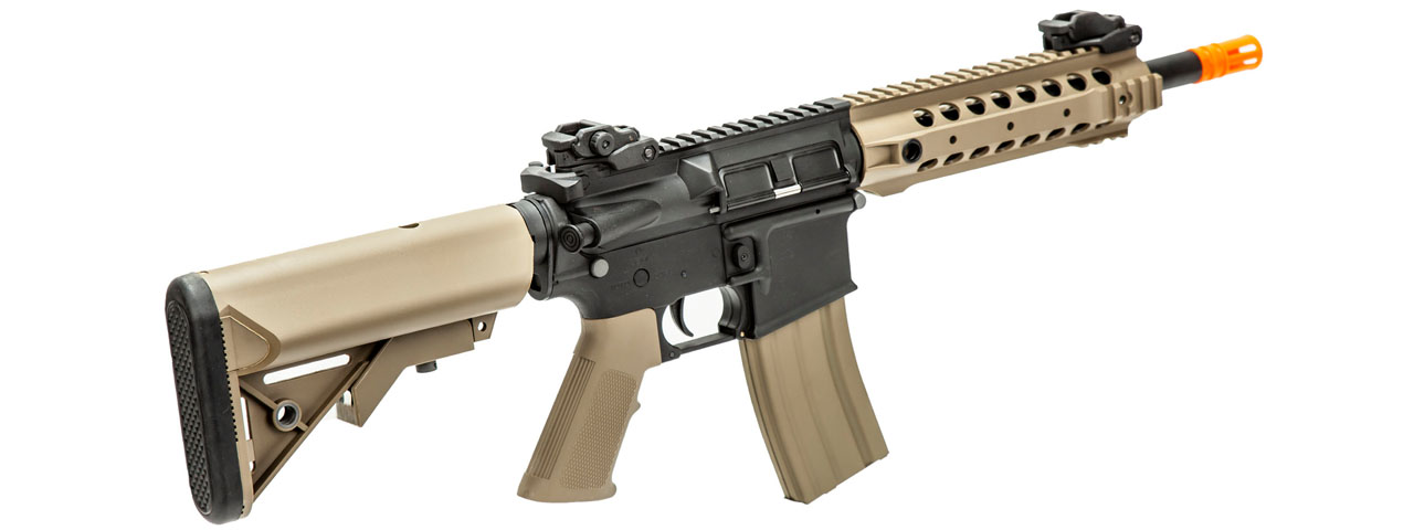 Lancer Tactical Gen 2 M4 CQB AEG Rifle - Black/Tan (Battery and Charger Included)