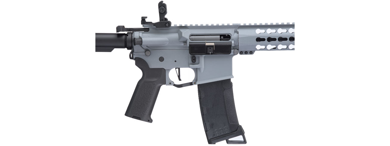 Lancer Tactical Gen 3 Interceptor SPR Airsoft M4 AEG Rifle (Color: Gray) - Click Image to Close