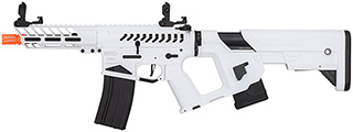 Lancer Tactical Low FPS Enforcer Needletail Skeleton M4 AEG Rifle with Alpha Stock (Color: White & Black)