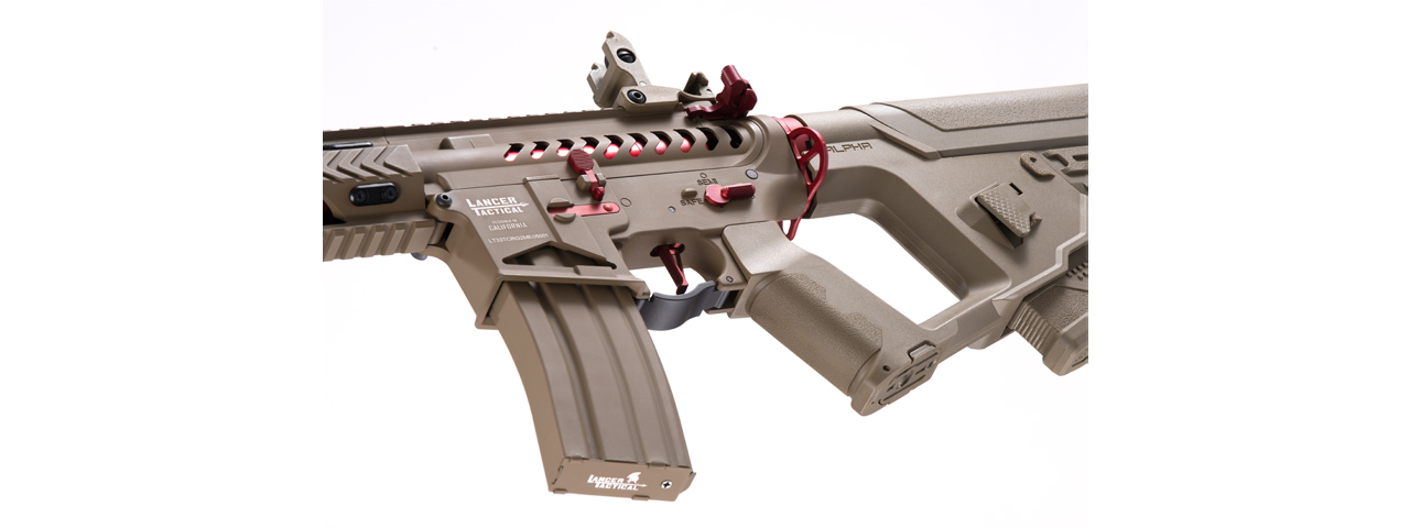 Lancer Tactical Enforcer Night Wing Skeleton AEG w/ Alpha Stock (Tan)