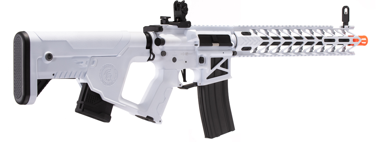 Lancer Tactical Enforcer Night Wing Skeleton AEG w/ Alpha Stock (White) - Click Image to Close