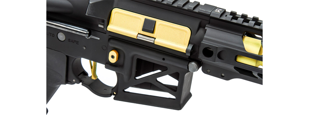 Lancer Tactical Enforcer Gen 2 Battle Hawk 4" PDW AEG (Color: Black / Gold)