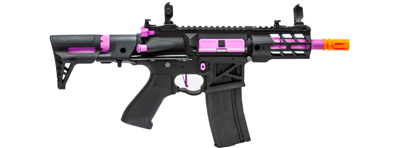 Lancer Tactical Enforcer Gen 2 Battle Hawk 4" PDW AEG (Color: Black / Purple)