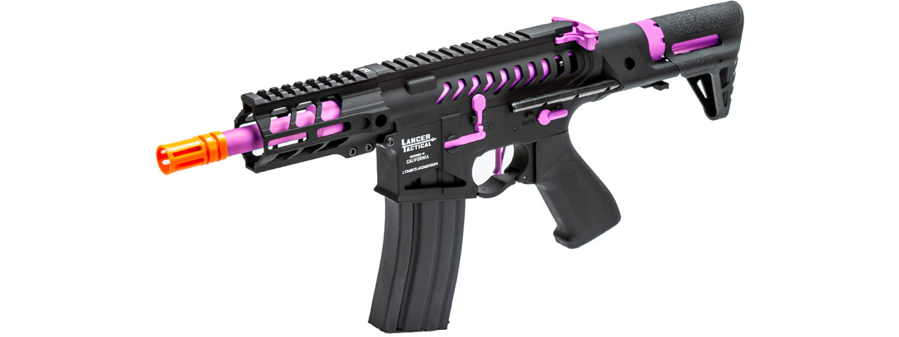 Lancer Tactical Enforcer Gen 2 Battle Hawk 4" PDW AEG (Color: Black / Purple)