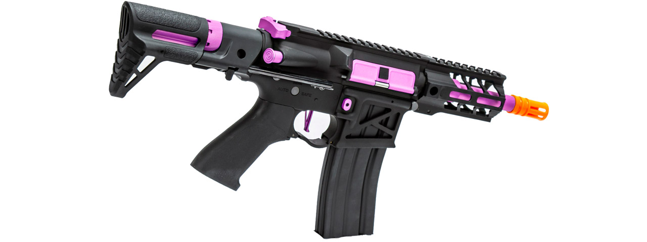 Lancer Tactical Enforcer Gen 2 Battle Hawk 4" PDW AEG (Color: Black / Purple)