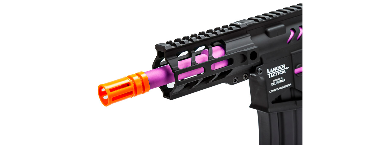 Lancer Tactical Enforcer Gen 2 Battle Hawk 4" PDW AEG (Color: Black / Purple) - Click Image to Close