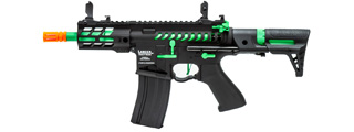 Lancer Tactical Enforcer Gen 2 Battle Hawk 4" PDW AEG (Color: Black / Green)