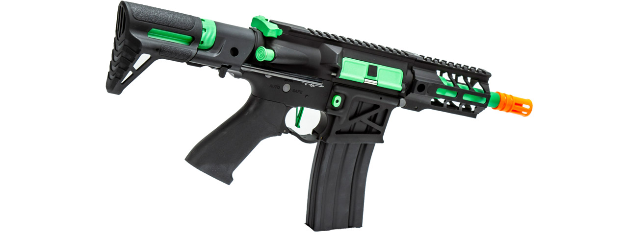 Lancer Tactical Enforcer Gen 2 Battle Hawk 4" PDW AEG (Color: Black / Green)