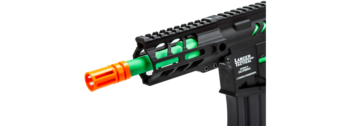 Lancer Tactical Enforcer Gen 2 Battle Hawk 4" PDW AEG (Color: Black / Green)