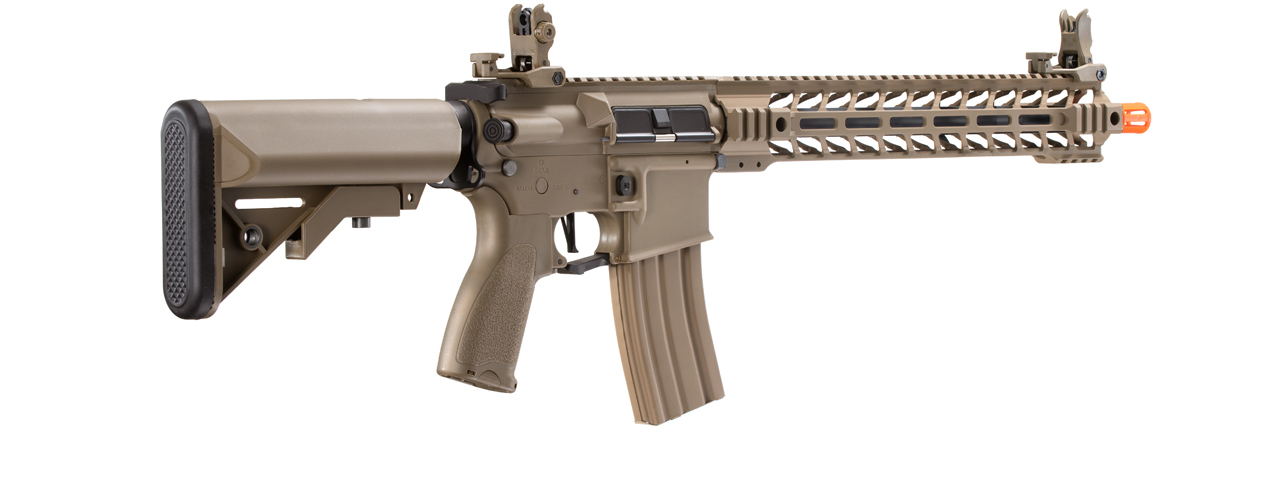 Lancer Tactical Enforcer Battle Hawk 14" Hybrid Series M4 AEG (Tan) - Click Image to Close