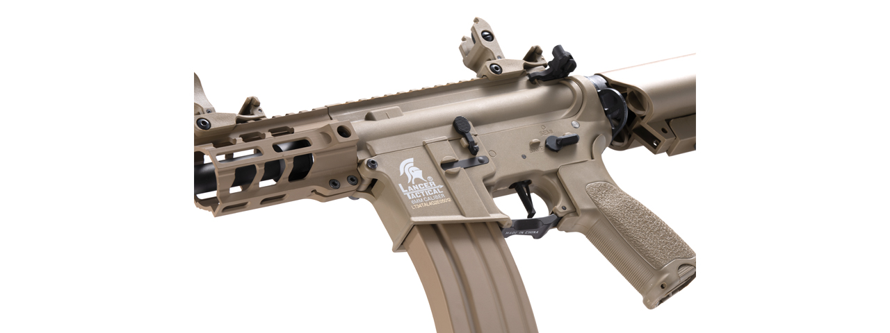 Lancer Tactical Enforcer Hybrid Gen 2 Battle Hawk 4" PDW AEG (Tan) - Click Image to Close