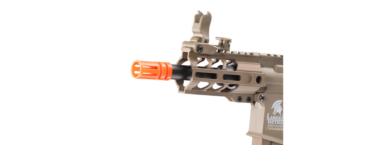 Lancer Tactical Enforcer Hybrid Gen 2 Battle Hawk 4" PDW AEG (Tan) - Click Image to Close