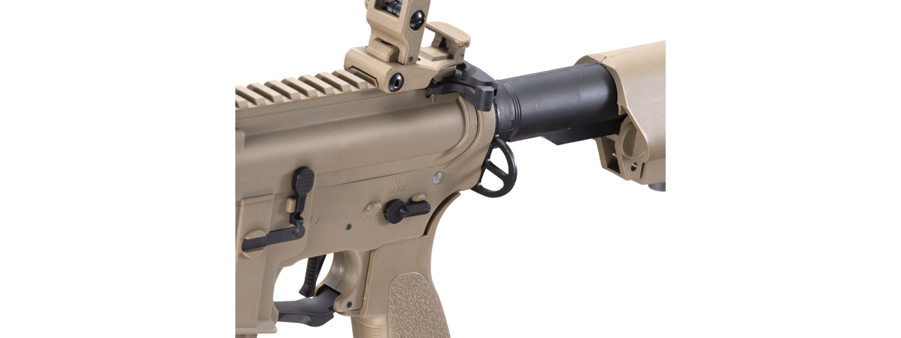 Lancer Tactical Enforcer Hybrid Gen 2 Battle Hawk 4" PDW AEG (Tan) - Click Image to Close