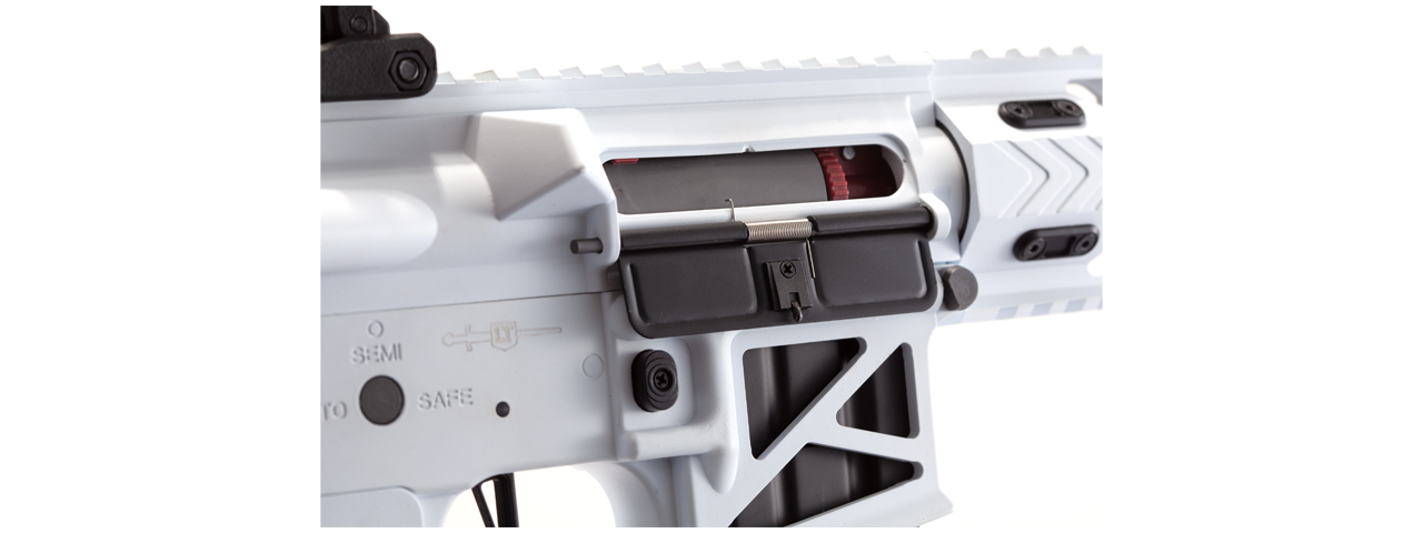 Lancer Tactical Enforcer Battle Hawk 10" Skeleton AEG w/ Alpha Stock (White)