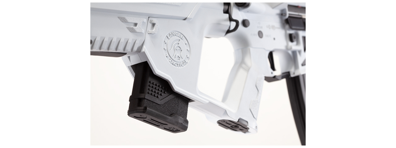 Lancer Tactical Enforcer Battle Hawk 10" Skeleton AEG w/ Alpha Stock (White)