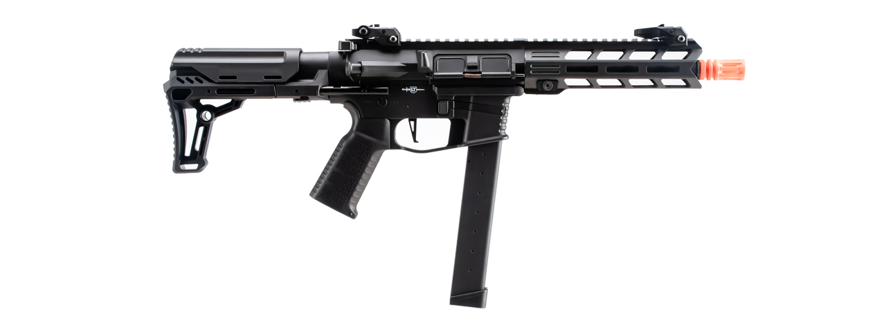 Lancer Tactical Gen 2 9mm Battle X CQB Carbine Airsoft AEG (Color: Black)