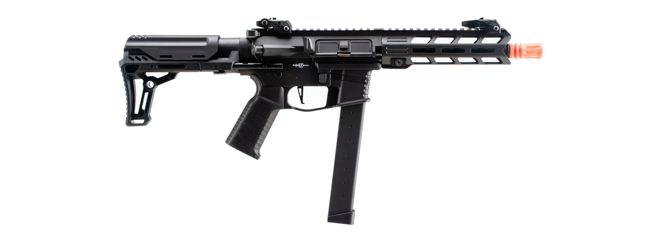 Lancer Tactical Gen 2 9mm Battle X CQB Carbine Airsoft AEG (Color: Black) - Click Image to Close