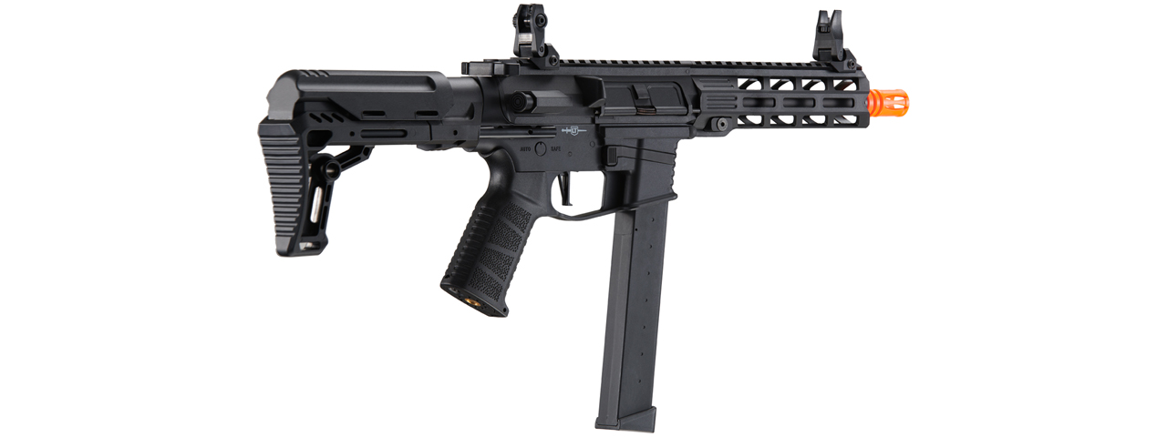 Lancer Tactical Gen 2 9mm Battle X CQB Carbine Airsoft AEG (Color: Black) - Click Image to Close