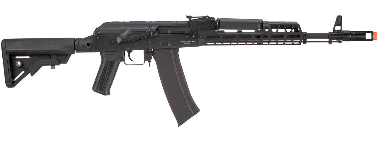 Lancer Tactical AK74 Full Metal Rifle w/ 10.5 inch M-LOK Handguard (Color: Black)