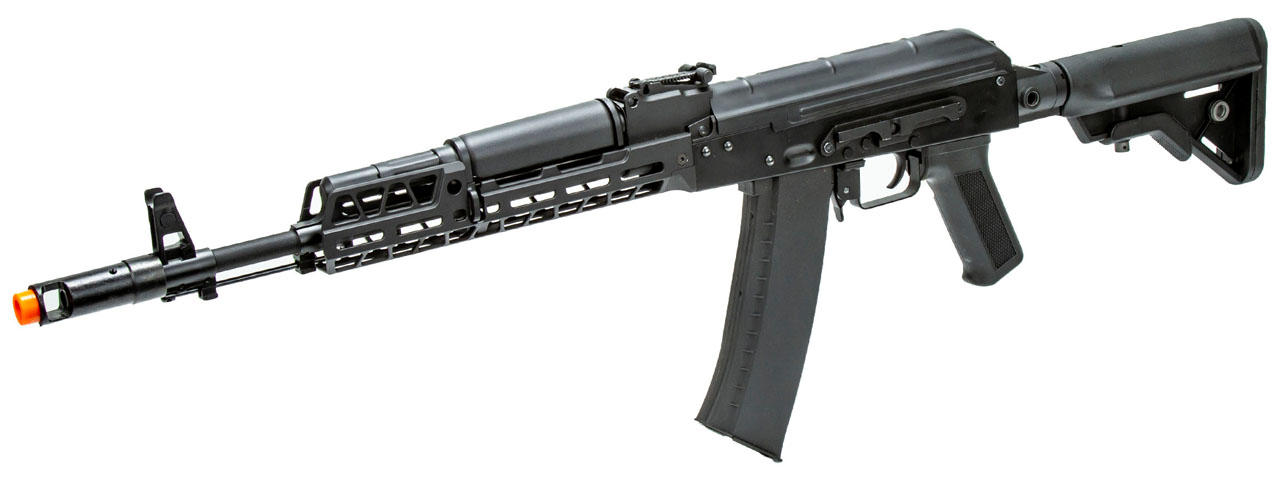 Lancer Tactical AK74 Full Metal Rifle w/ 10.5 inch M-LOK Handguard (Color: Black)