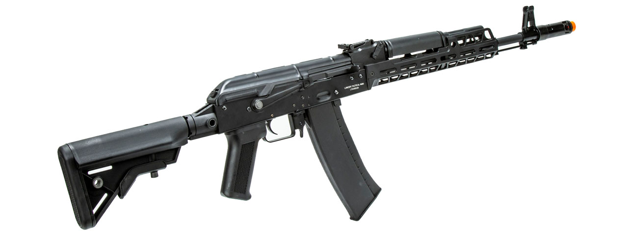 Lancer Tactical AK74 Full Metal Rifle w/ 10.5 inch M-LOK Handguard (Color: Black)