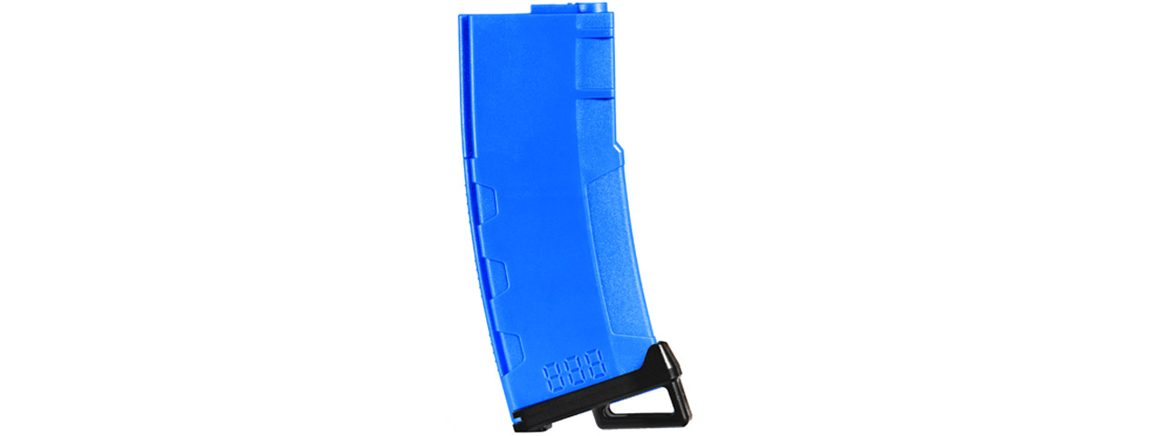 Lancer Tactical 130 Round High Speed Mid-Cap Magazine Pack of 5 (Blue) - Click Image to Close