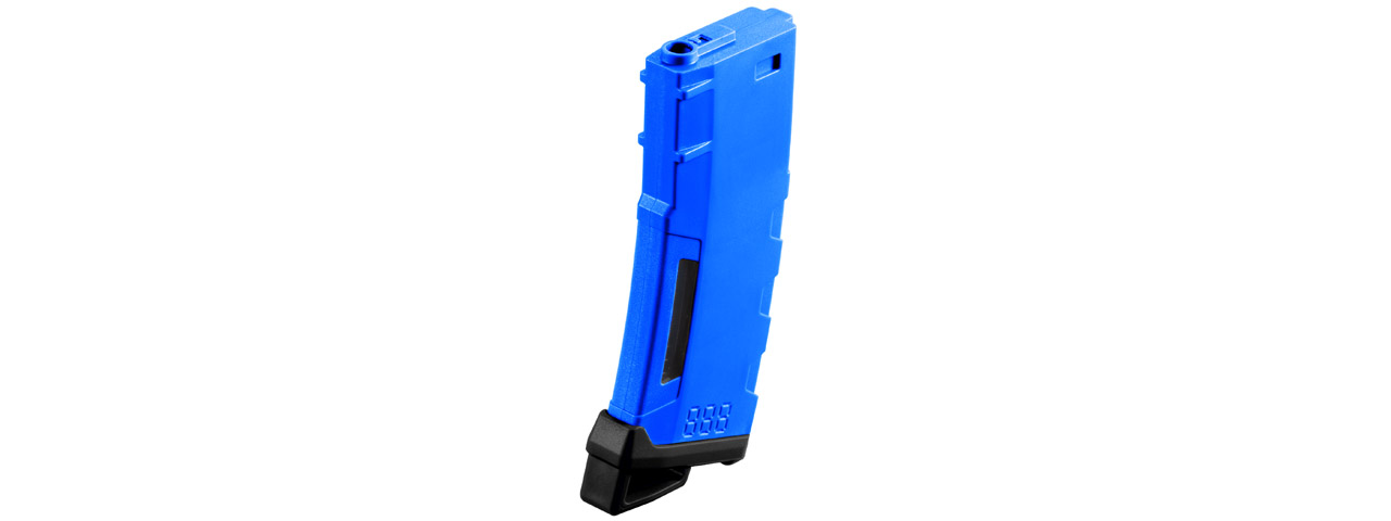 Lancer Tactical 130 Round High Speed Mid-Cap Magazine Pack of 5 (Blue) - Click Image to Close