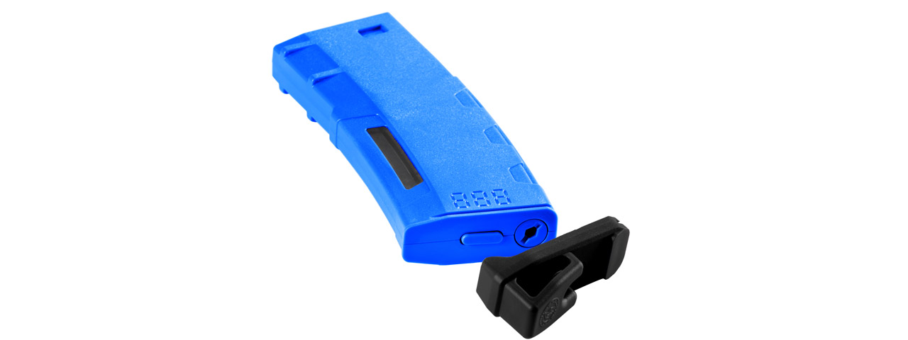Lancer Tactical 130 Round High Speed Mid-Cap Magazine Pack of 5 (Blue) - Click Image to Close