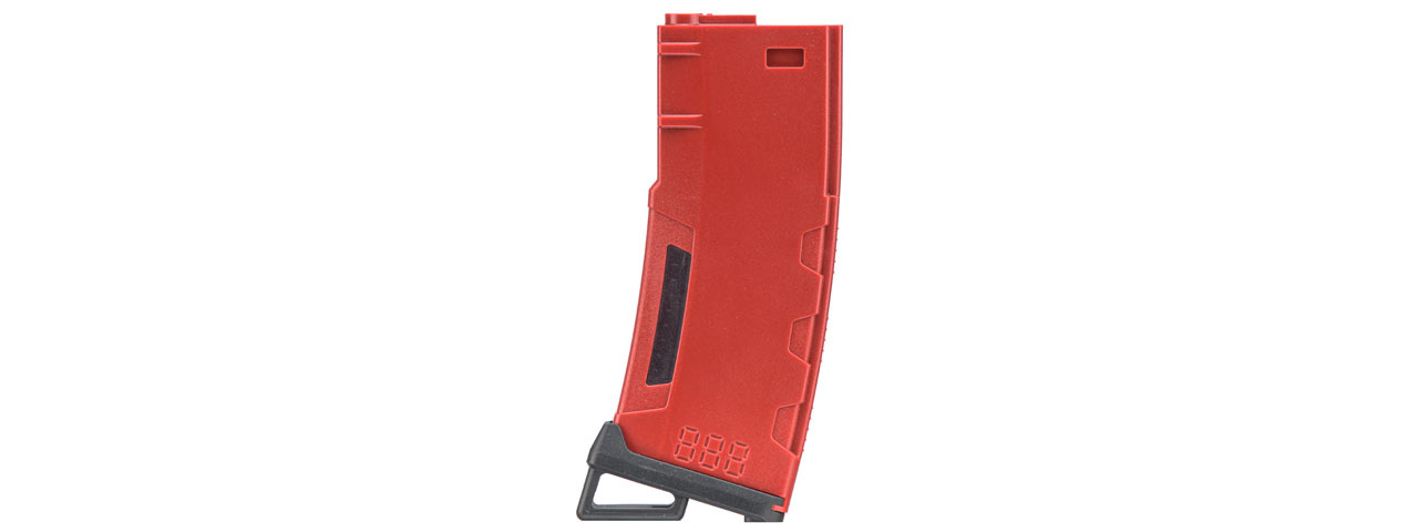 Lancer Tactical 130 Round High Speed Mid-Cap Magazine (Color: Red) - Click Image to Close